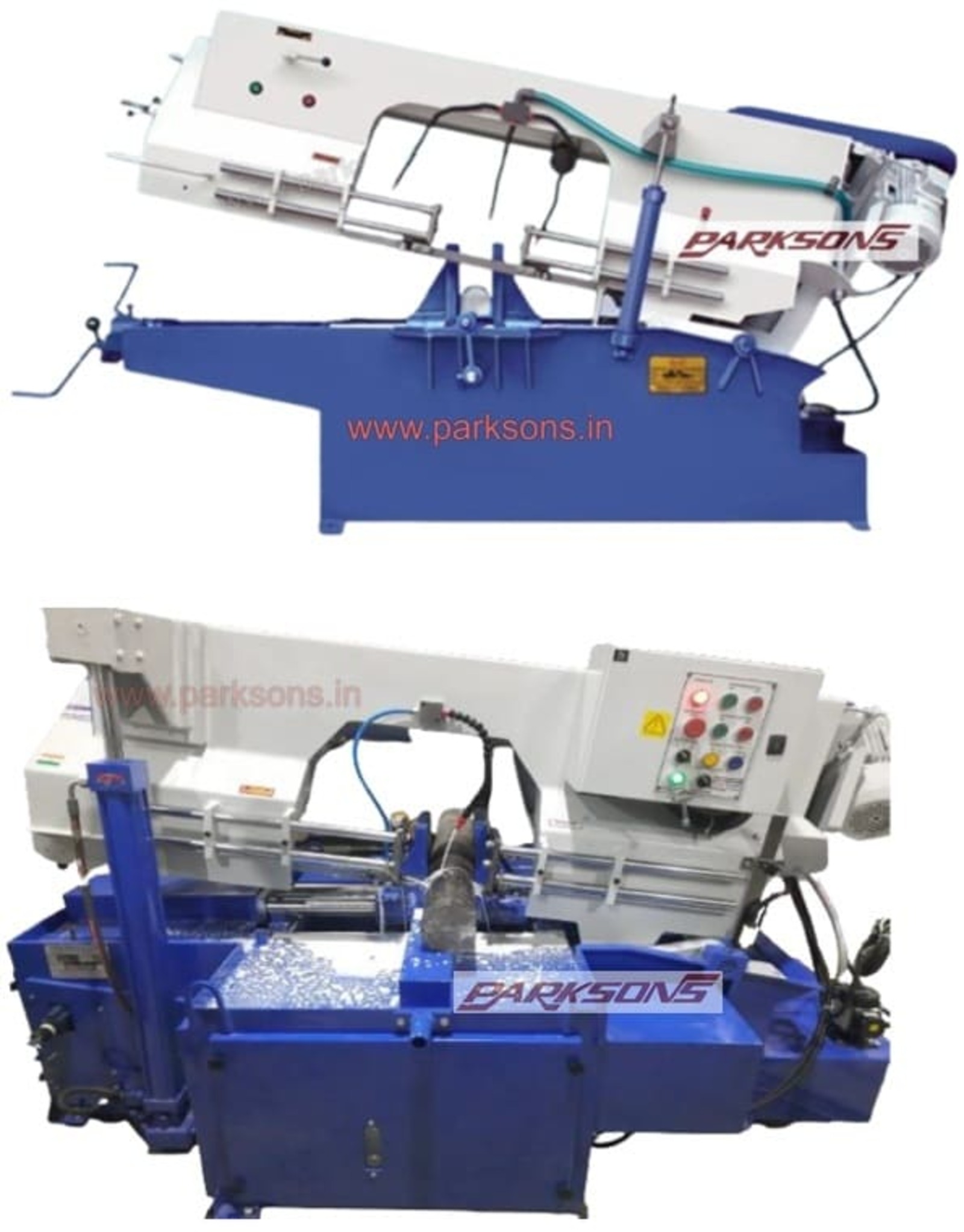 Horizontal metal cutting bandsaw for versatile, medium-duty stock cutting in fabrication and plant workshops