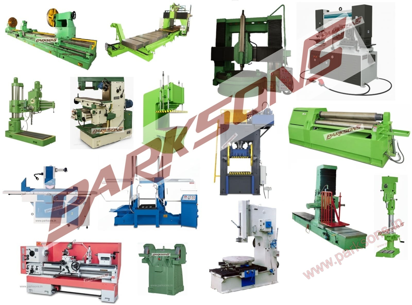 Industrial workshop machines and engineering equipment configured for production, maintenance, and heavy fabrication in plant environments